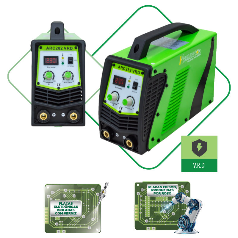 Inversora de Solda TIG ARC-160 VRD 110/220V Bivolt Monofásica Hylong - H SOLDAS