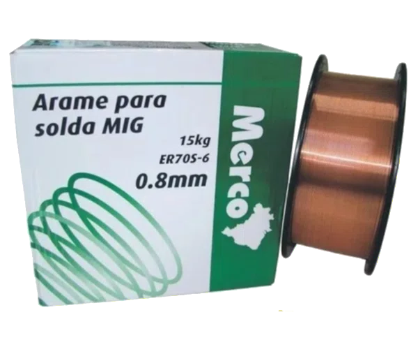 Arame Solda Mig 0,8mm Rolo 15kg Mercosul Nobre