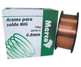 Arame Solda Mig 0,8mm Rolo 15kg Mercosul Nobre