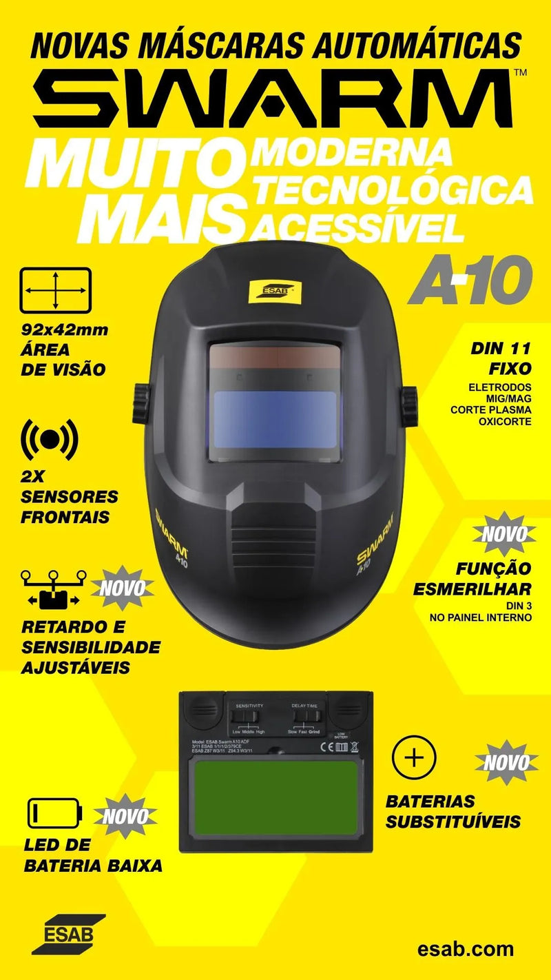 Máscara de Solda Automática Swarm A10