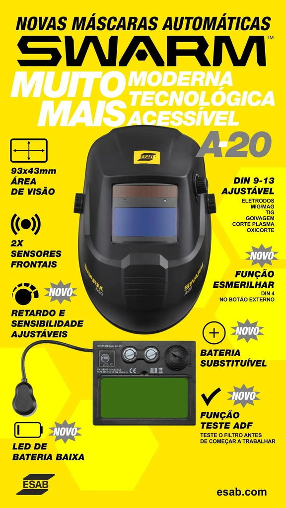 Máscara de Solda Automática Swarm A20