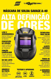 Máscara de Solda Automática ESAB Savage A40 Amarela